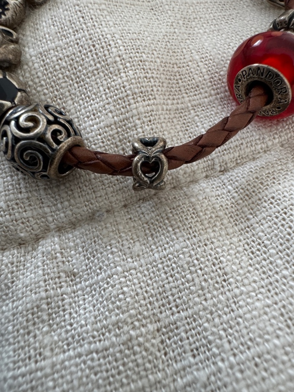 Pandora silver heart spacer